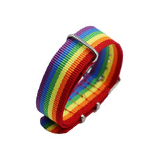 Load image into Gallery viewer, Minimalist Nepal Rainbow Lesbian LGBT Bracelet Pride Woven Braided Men Women Couple Friendship Jewelry