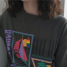 Load image into Gallery viewer, HZ 2020 Cool Guy Punk Rainbow Canvas Bracelet Adjustable Hip Hop Nylon Weave Strap Bracelet for Women Man Couple Party Jewelry