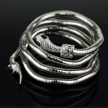Load image into Gallery viewer, The Mortal Instruments City of Bones Isabelle Serpent Snake Bracelet Curved Chunky Stretch Cuff Bangle Retro Snake Bangle Gift